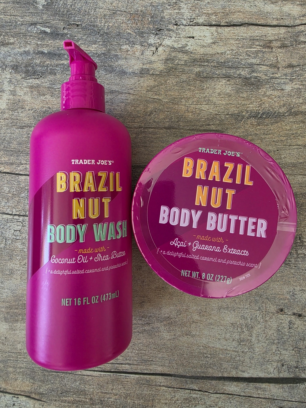 Trader Joe's Brazil Nut Body Wash — Vibrant Pink Hydrating Cleanser